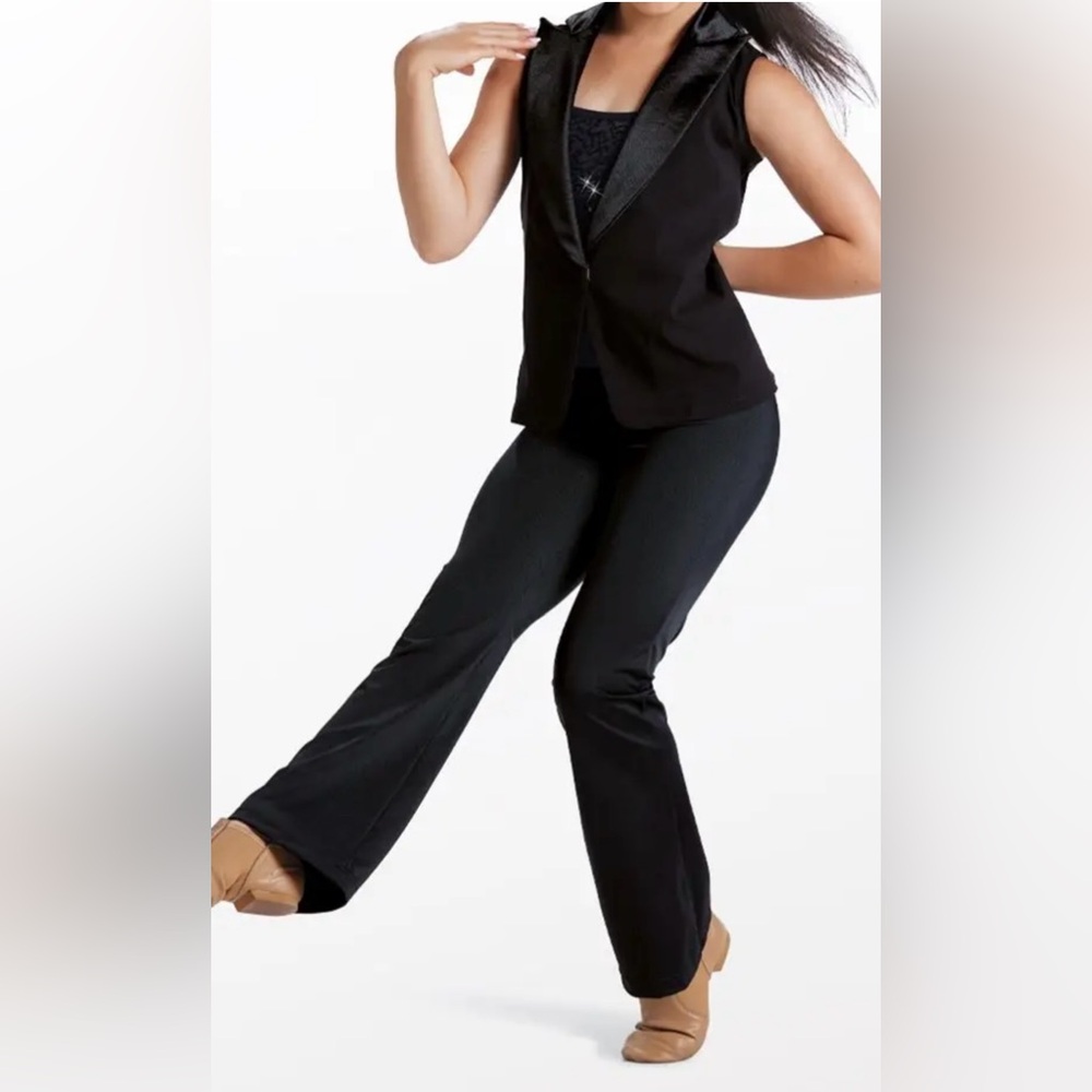 Weissman Black with Fuchsia Stoned Suit Set Costume